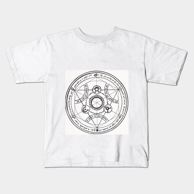 Fullmetal alchemist circle Kids T-Shirt by Teepiece91